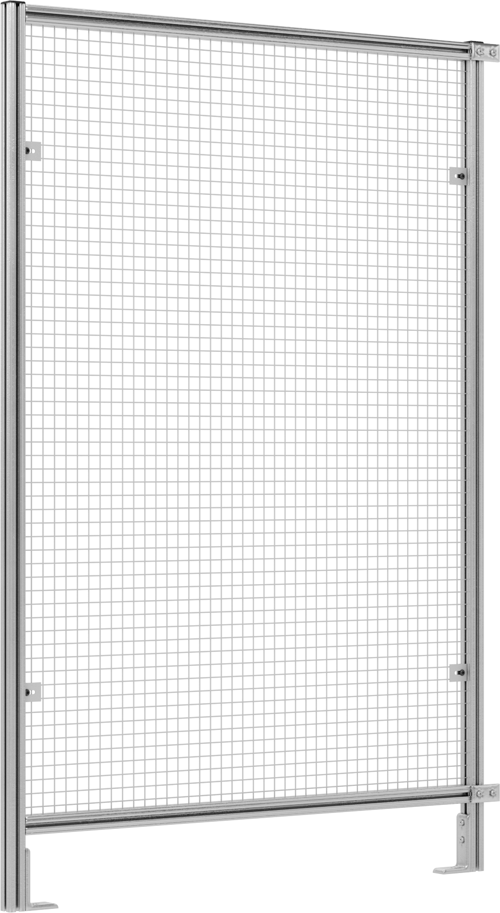 6 Fit Toplam Yükseklik x 4'0" Genişlik, T-Yuvalı Çerçeveleme Makinesi Koruyucusu için Tel Örgü Panel