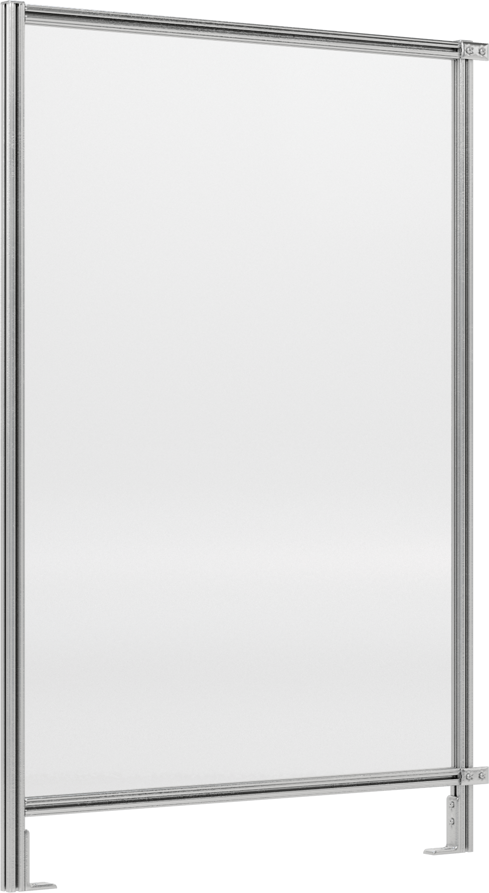 6 Fit Toplam Yükseklik x 4'0" Genişlik T-Yivli Çerçeveleme Makinesi Koruyucusu için Katı Panel