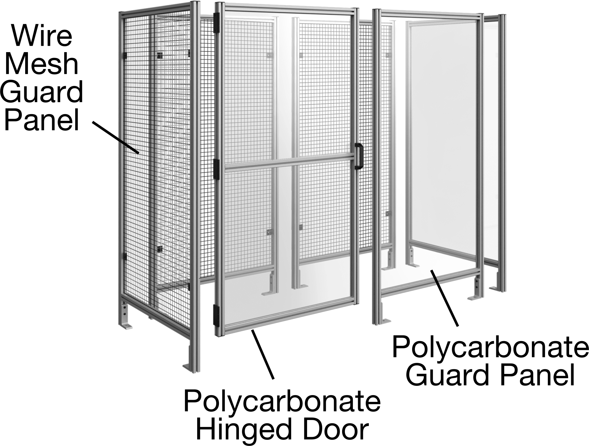 6 Fit Toplam Yükseklik x 2'0" Genişlik, T-Yuvalı Çerçeveleme Makinesi Koruyucusu için Tel Örgü Panel
