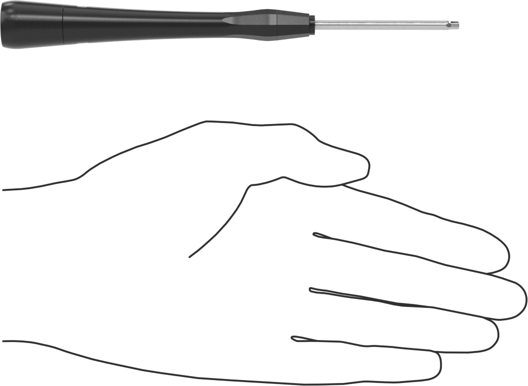 Statik Kontrol Hassas Kontrol Tornavida, 3/32" Altıgen