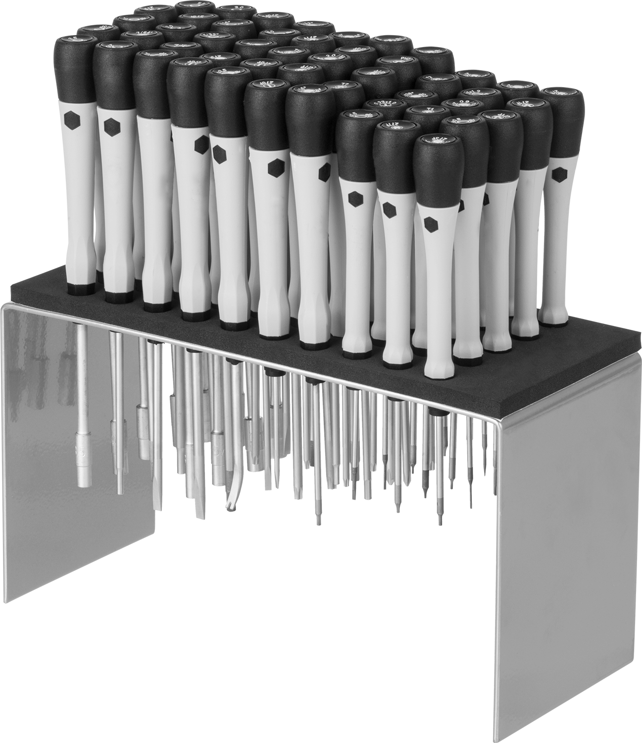 Statik Kontrol Hassas Kontrol Tornavida, 50 Parça Set, Yarık, Phillips, Torx, Altıgen ve Dış Altıgen