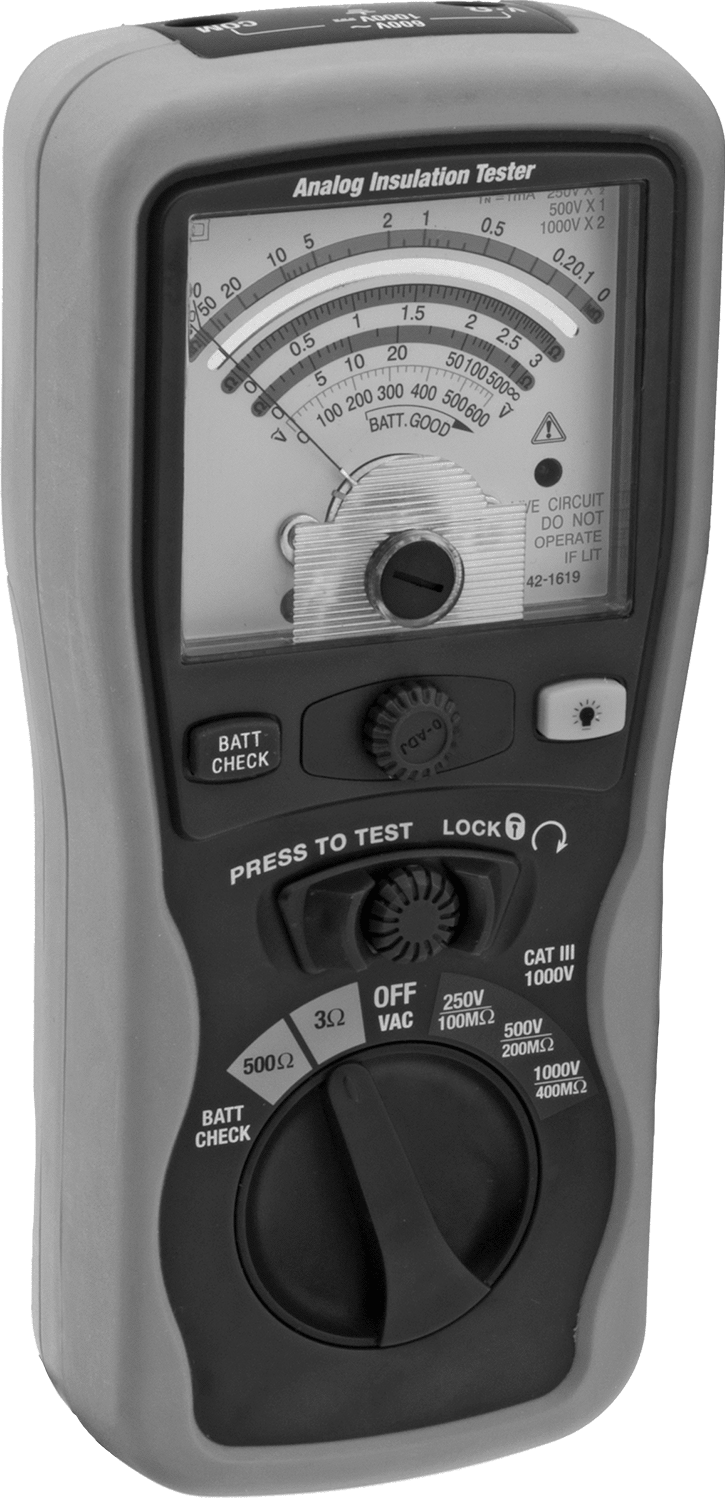 Yalıtım Test Cihazı, Analog Ekran ile