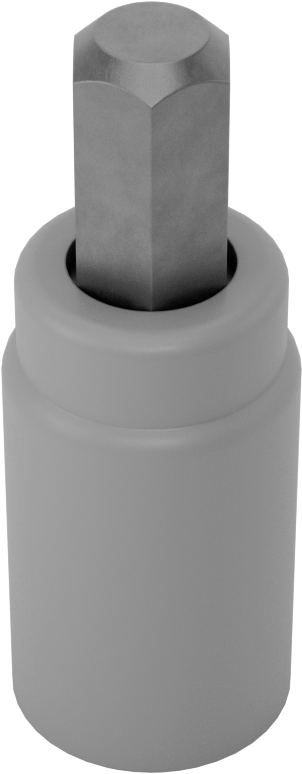 Elektrik Yalıtımlı Altıgen Uçlu Soket, 1/2" Kare Tahrik, 1/2" Boyut, 2-25/32" Toplam