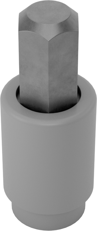 Elektrik Yalıtımlı Altıgen Uçlu Soket, 1/2" Kare Tahrik, 3/4" Boyut, 3-1/4" Toplam