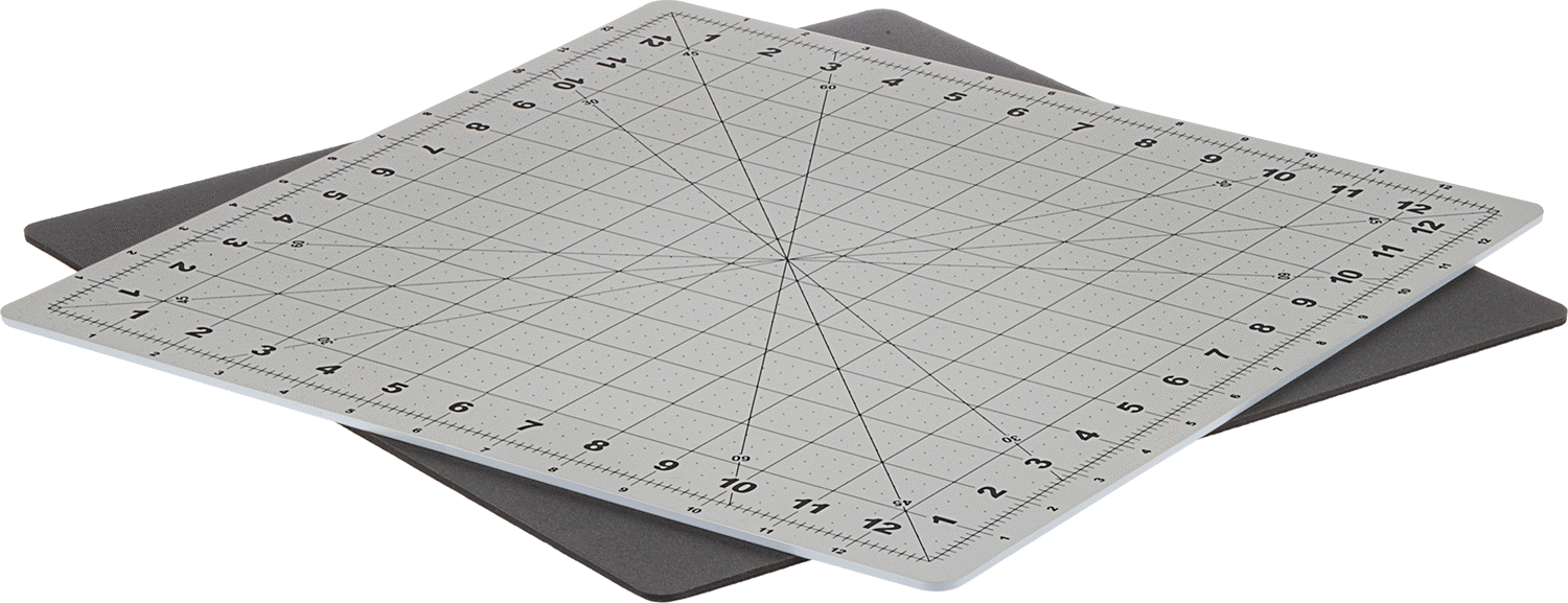 Izgara Desenli Dönen Kendi Kendini Onaran Kesme Pedi, 14“ Uzunluk x 14” Genişlik x 1/4" Kalınlık