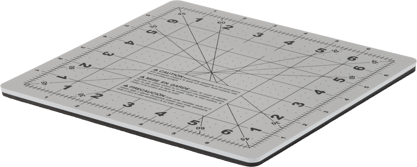 Izgara Desenli Dönen Kendi Kendini Onaran Kesme Pedi, 8“ Uzunluk x 8” Genişlik x 1/4" Kalınlık