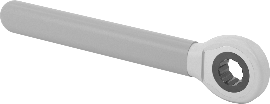 Elektrik Yalıtımlı Cırcırlı Kutu Anahtarı, 7/16" Boyut, 5-3/4" Toplam Uzunluk