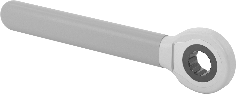 Elektrik Yalıtımlı Cırcırlı Kutu Anahtarı, 1/2" Boyut, 6-1/8" Toplam Uzunluk