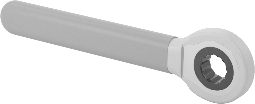 Elektrik Yalıtımlı Cırcırlı Kutu Anahtarı, 9/16" Boyut, 6-1/2" Toplam Uzunluk