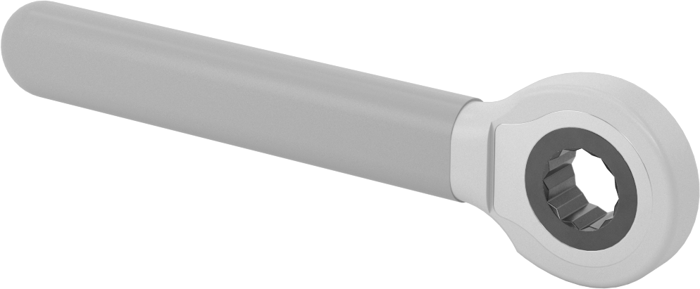 Elektrik Yalıtımlı Cırcırlı Kutu Anahtarı, 5/8" Boyut, 7" Toplam Uzunluk