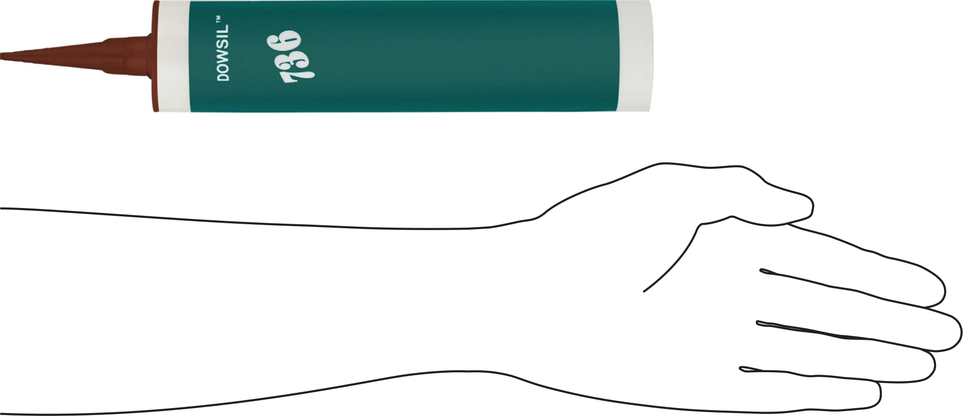 Silikon Sızdırmazlık Maddesi, Dow Corning 736, 10,1 FL. oz. Kartuş