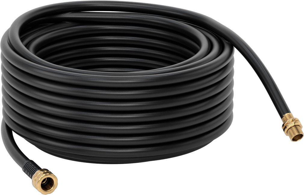 Hava Koşullarına Dayanıklı Bahçe Hortumu, Alüminyum GHT Bağlantı Parçaları, 5/8" ID, 7/8" OD, 100 Fit Uzunluk