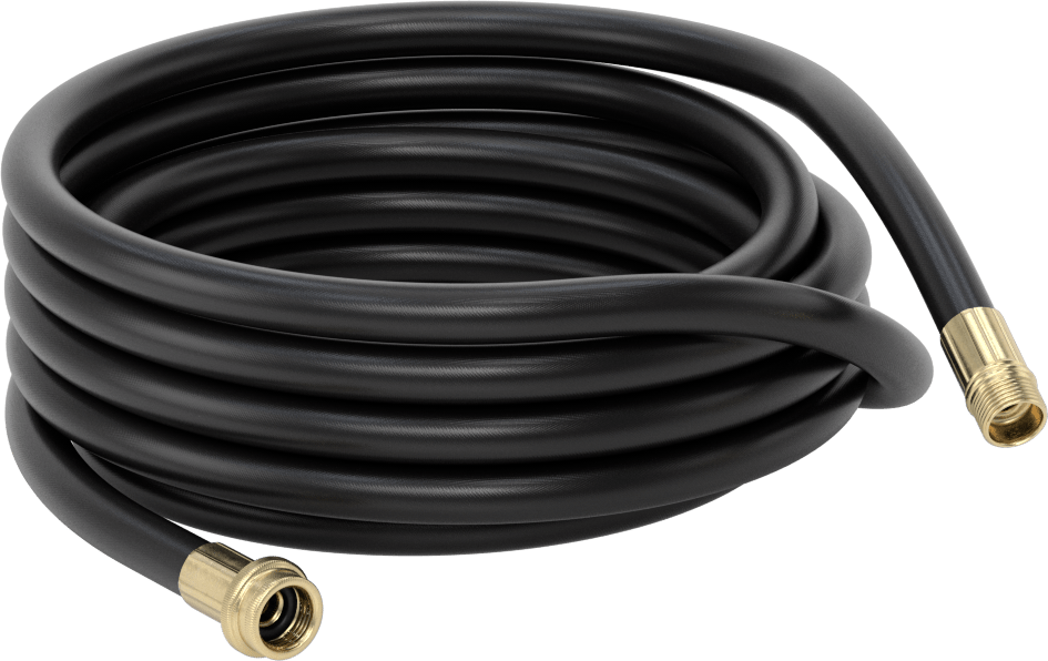Hava Koşullarına Dayanıklı Bahçe Hortumu, Pirinç GHT Bağlantı Parçaları, 5/8" ID, 15/16" OD, 25 Fit Uzunluk