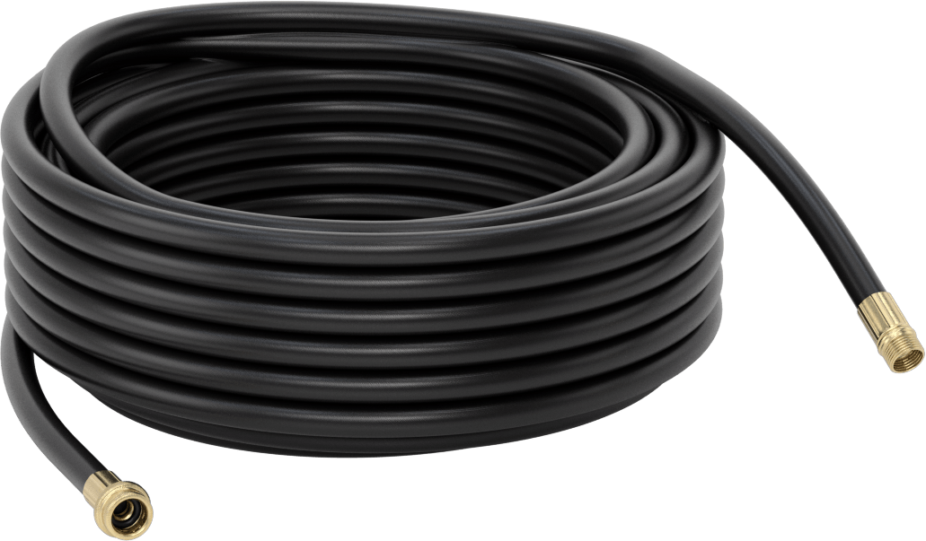 Hava Koşullarına Dayanıklı Bahçe Hortumu, Pirinç GHT Bağlantı Parçaları, 5/8" ID, 15/16" OD, 100 Fit Uzunluk