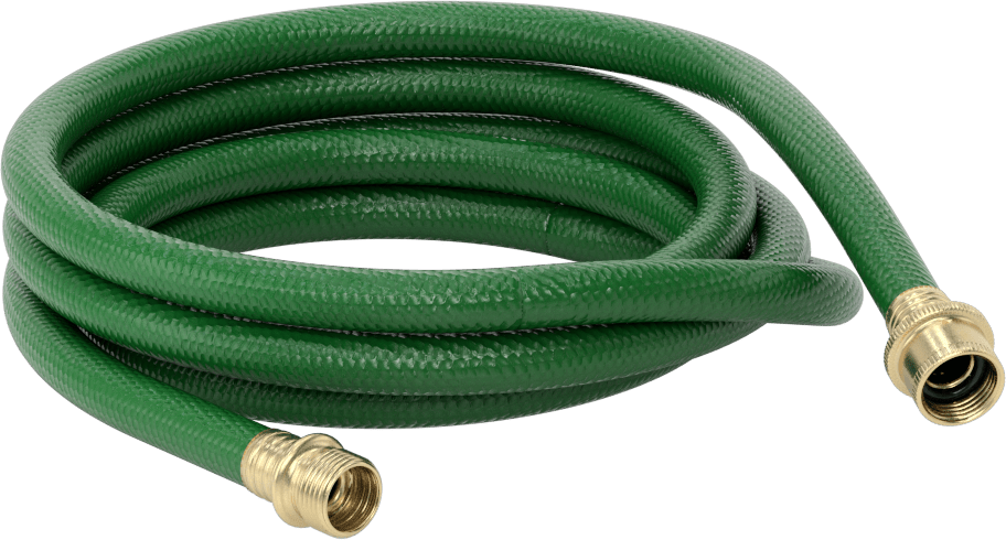 Ekonomik Bahçe Hortumu, Pirinç GHT Erkek x GHT Dişi, 5/8" ID, 13/16" OD, 10 Fit Uzunluk