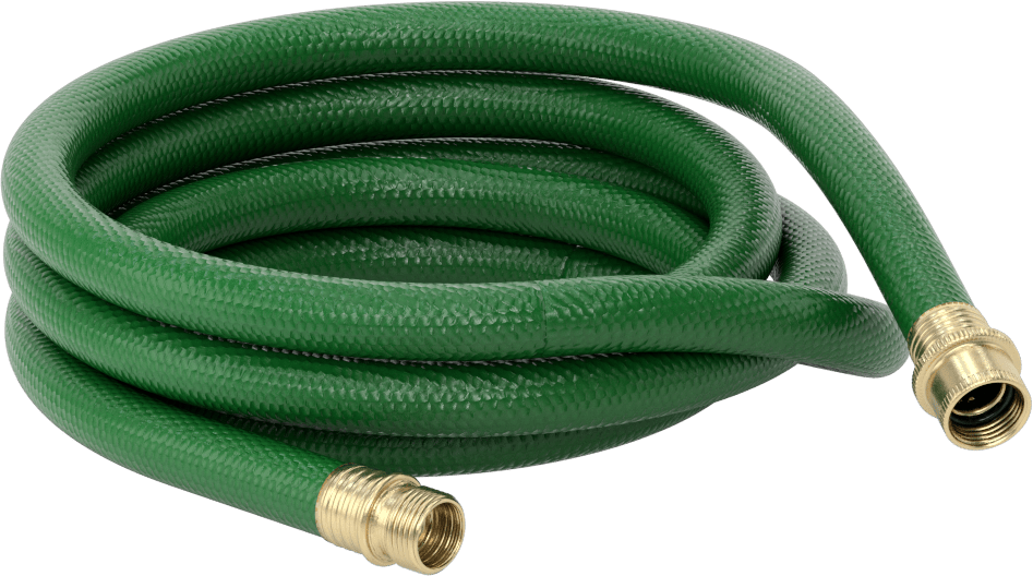 Ekonomik Bahçe Hortumu, Pirinç GHT Erkek x GHT Dişi, 3/4" ID, 1" OD, 5 Fit Uzunluk