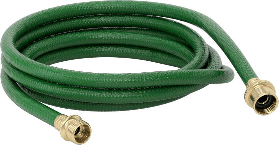 Ekonomik Bahçe Hortumu, Pirinç GHT Erkek x GHT Dişi, 1/2" ID, 11/16" OD, 10 Fit Uzunluk