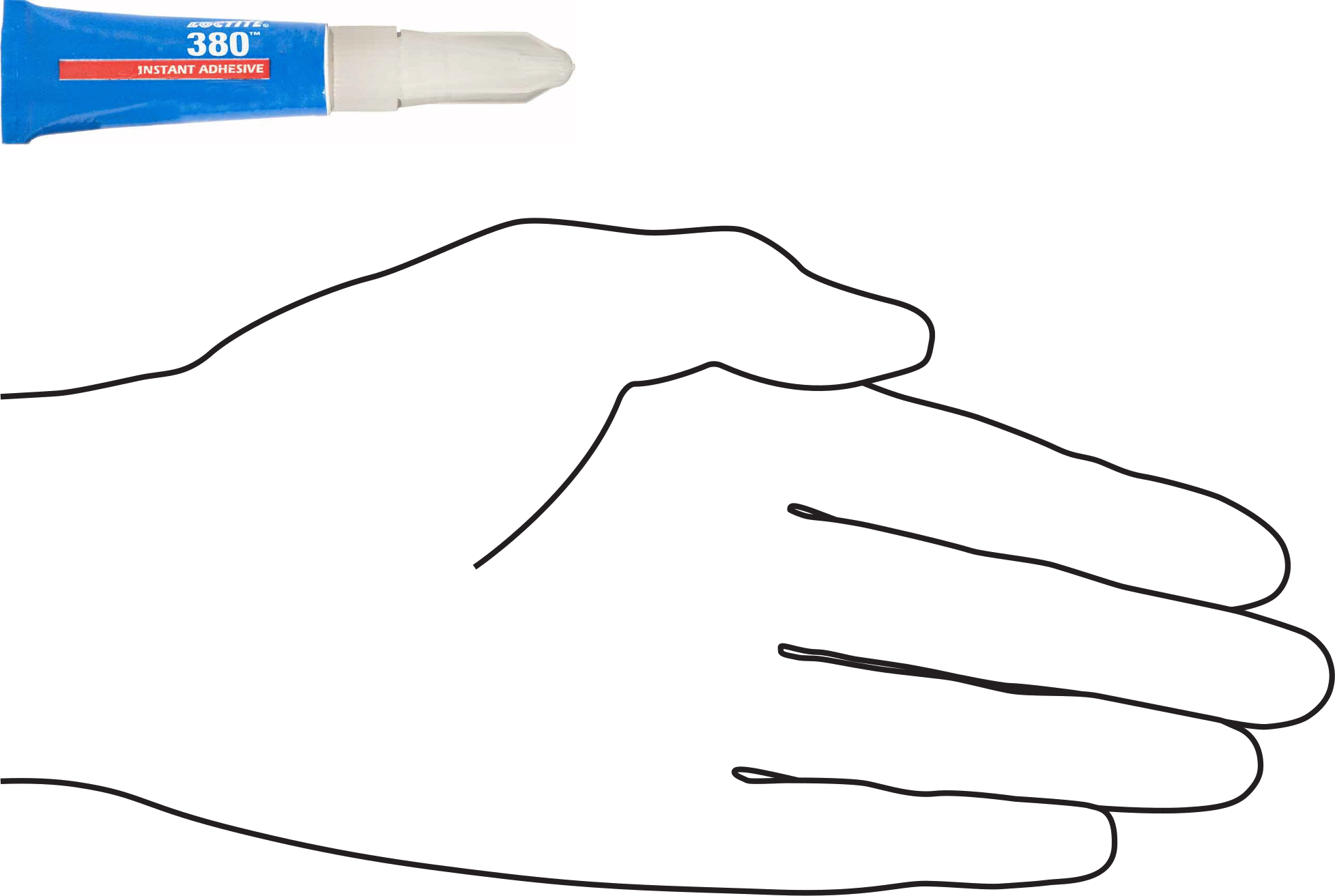 Sertleştirilmiş Anında Yapışan Yapıştırıcı, Loctite® 380, 0,1 FL. oz. Tüp