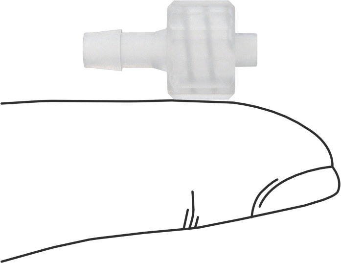 Plastik ve Kauçuk Borular için Luer Lock Boru Bağlantısı, Kimyasallar için, Fiş, 1/8" Dikenli Boru İç Çapı için