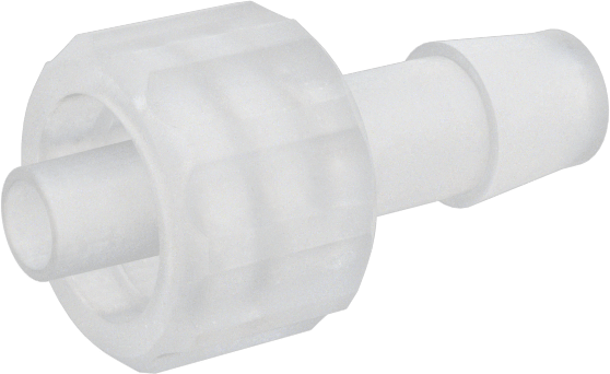 Plastik ve Kauçuk Borular için Luer Lock Boru Bağlantısı, Kimyasallar için, Fiş, 5/32" Dikenli Boru İç Çapı için