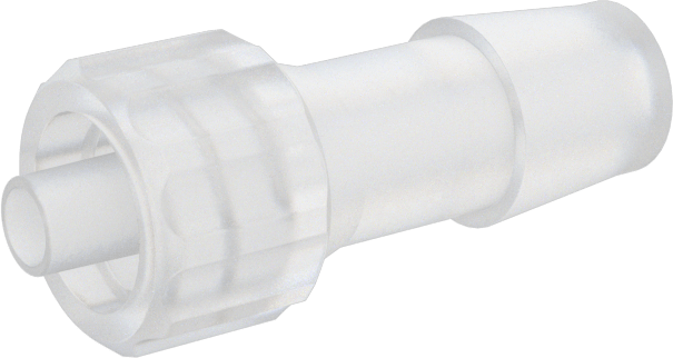 Plastik ve Kauçuk Borular için Luer Lock Boru Bağlantısı, Kimyasallar için, Fiş, 1/4" Dikenli Boru İç Çapı için