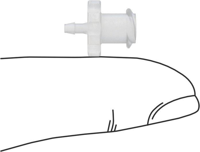 Plastik ve Kauçuk Borular için Luer Lock Boru Bağlantısı, Kimyasallar için, Soket, 1/16" Dikenli Boru İç Çapı için