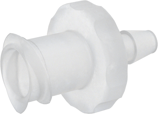 Plastik ve Kauçuk Borular için Luer Lock Boru Bağlantısı, Kimyasallar için, Soket, 3/32" Dikenli Boru İç Çapı için