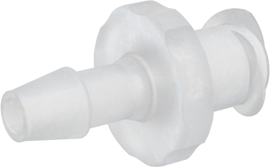 Plastik ve Kauçuk Borular için Luer Lock Boru Bağlantısı, Kimyasallar için, Soket, 1/8" Dikenli Boru İç Çapı için