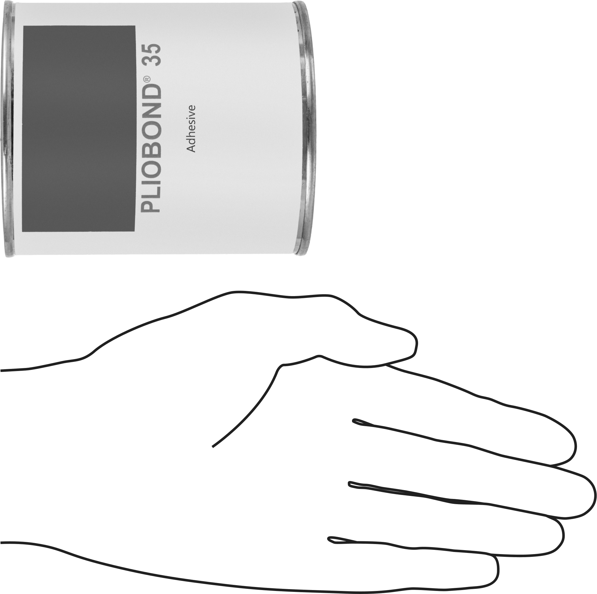 Temas Yapıştırıcısı, Pliobond 35, 16 FL. oz. Kutu