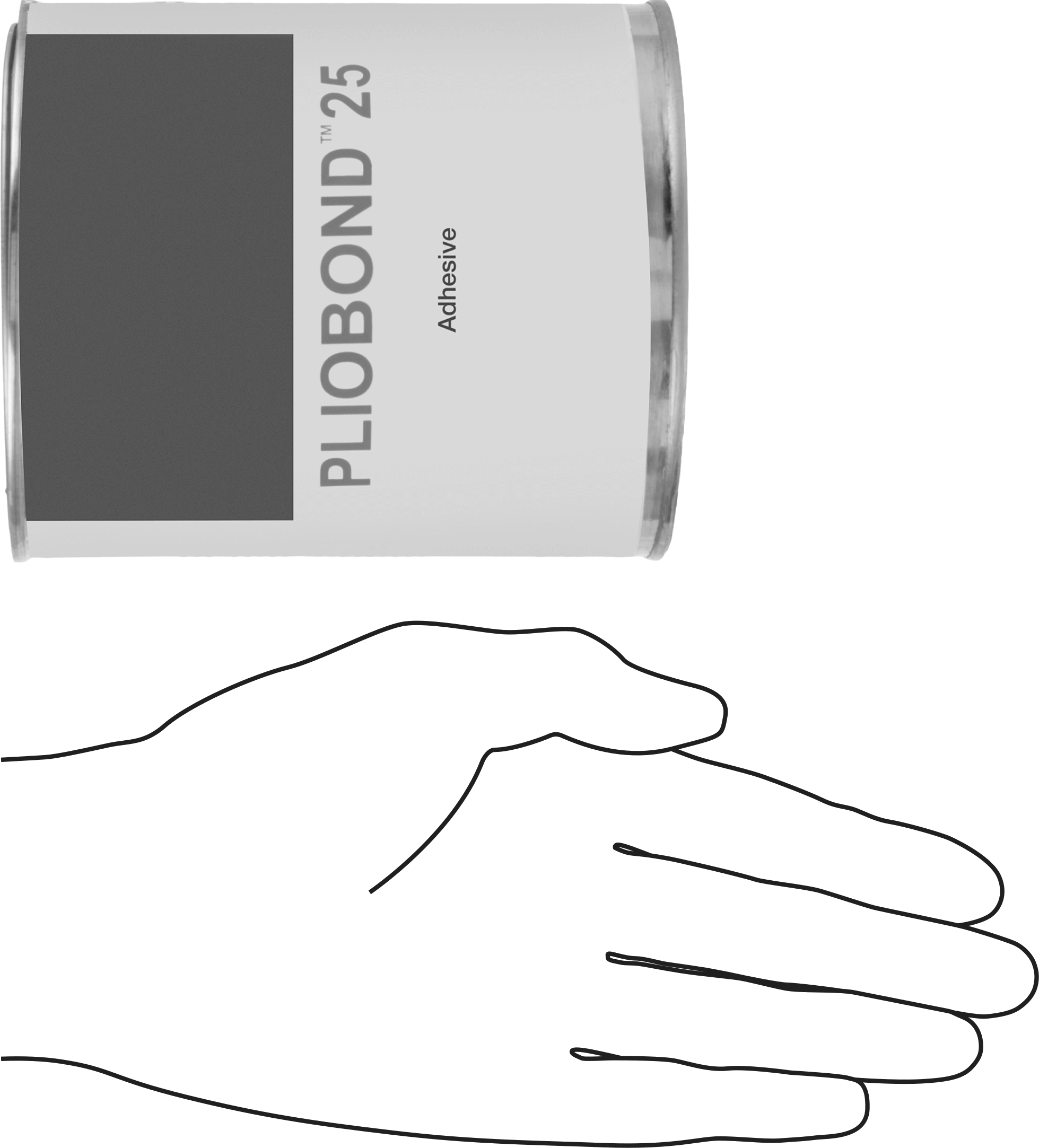 Temas Yapıştırıcısı, Pliobond 25, 32 FL. oz. Teneke Kutu