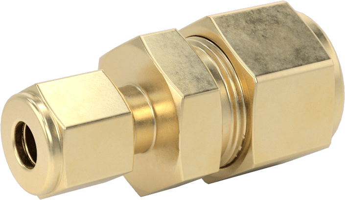 Bakır Boru için Hassas Sıkıştırma Bağlantı Elemanı, 1/2“ x 1/4” Dış Çaplı Boru için Düz Redüktör
