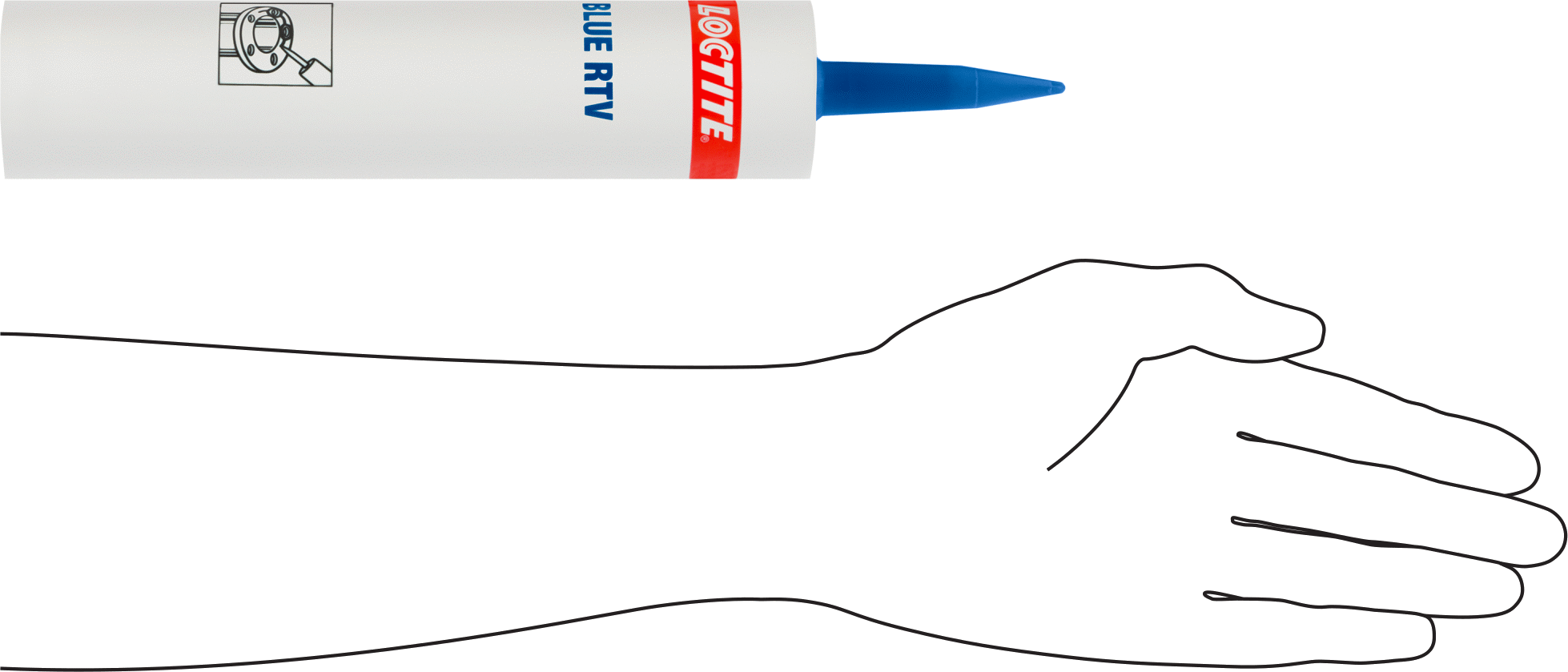 Yağa Dayanıklı Sızdırmazlık Maddesi, Loctite® Superflex Silikon 5015, 10.1 oz.