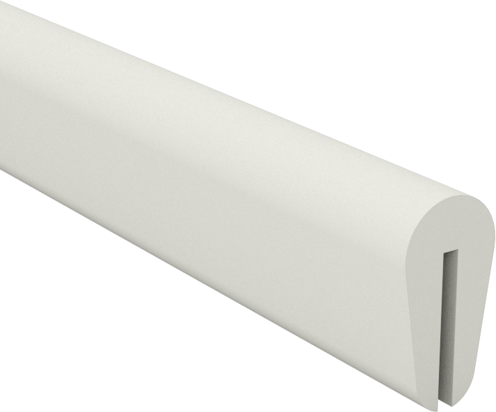 Yiyecek ve İçecek için Kauçuk Kenar Çıtası, 1/32“ Genişlik x 9/32” İç Yükseklik