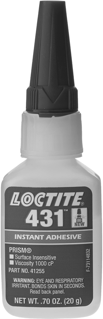 Anında Yapışan Yapıştırıcı, Loctite® 431, 0,7 FL. oz. Şişe
