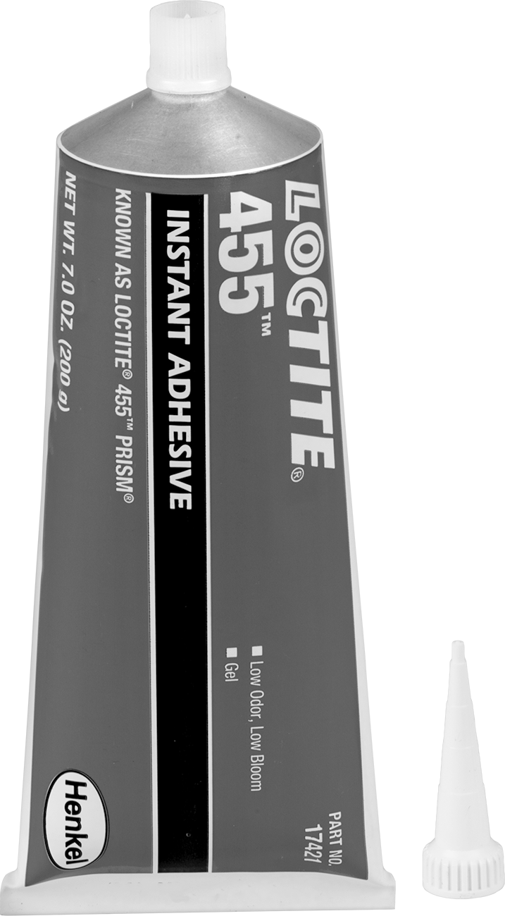 Anında Yapışan Yapıştırıcı, Düşük Kokulu Jel, Loctite® 455, 7 FL. oz. Tüp