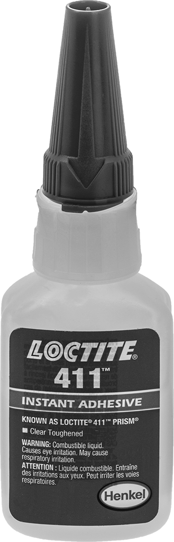 Anında Yapışan Yapıştırıcı, Loctite® 411, 0,7 FL. oz. Şişe