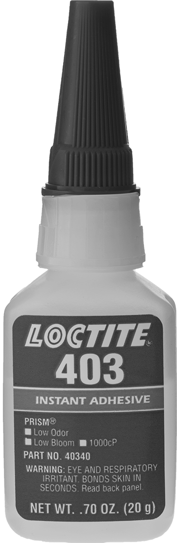 Anında Yapışan Yapıştırıcı, Düşük Koku, Loctite® 403, 0,7 FL. oz. Şişe