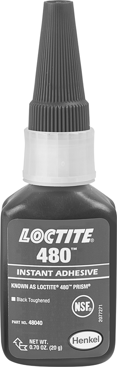 Anında Yapışan Yapıştırıcı, Loctite® 480, 0,7 FL. oz. Şişe