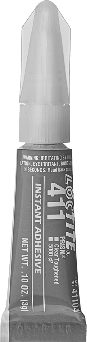 Anında Yapışan Yapıştırıcı, Loctite® 411, 0,1 FL. oz. Tüp