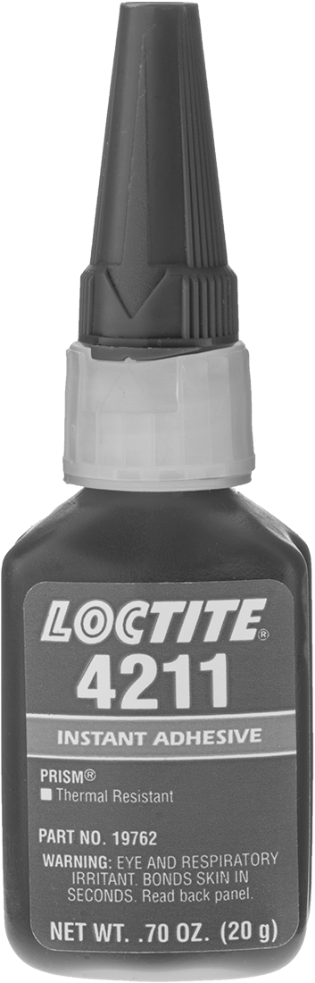 Anında Yapışan Yapıştırıcı, Neme Dayanıklı, Loctite® 4211, 0,7 FL. oz Şişe