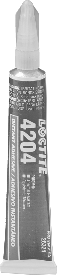 Anında Yapışan Yapıştırıcı, Neme Dayanıklı, Loctite® 4204, 0,7 FL. oz Tüp