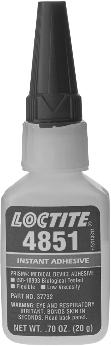 Anında Yapışan Yapıştırıcı, Esnek, Loctite® 4851, 0,7 oz. Şişe