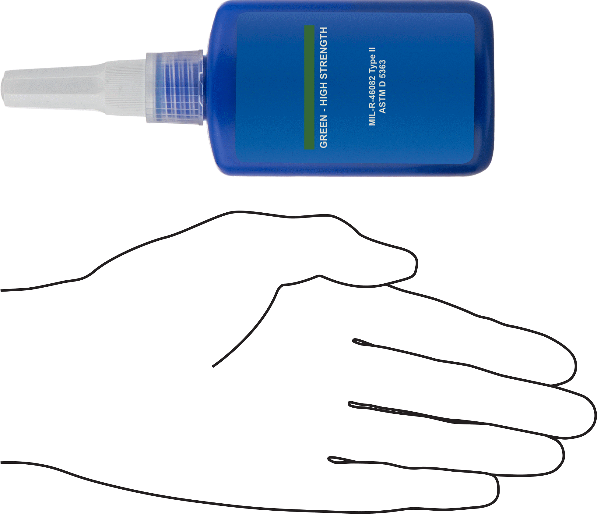 Sıkı Oturan Parçalar için Sabitleme Bileşiği, Yüksek Kilitleme Mukavemeti, 1.69 FL. oz, 0,006 inç Maksimum Boşluk Boyutu