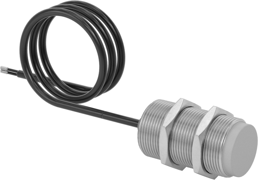 AC/DC Metal Nesne Yakınlık Anahtarı, Pirinç, Tel Uçlu Çıkıntılı, 30 mm Çap, 1 açık
