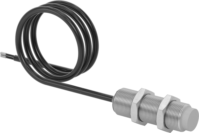 AC/DC Metal Nesne Yakınlık Anahtarı, Paslanmaz Çelik Muhafaza, Tel Uçlu Çıkıntılı, 18 mm Çap, 1 Kapalı
