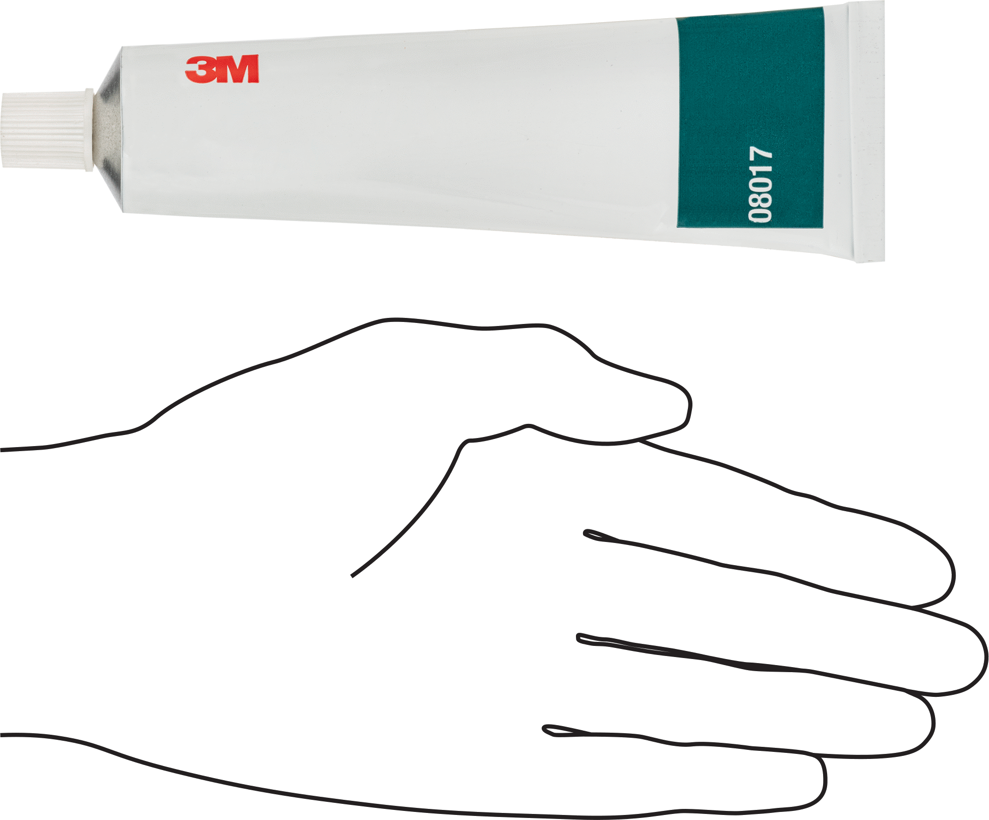 Küf Dirençli Silikon Sızdırmazlık Maddesi, 3M Model 8017, 3 FL. oz. Tüp
