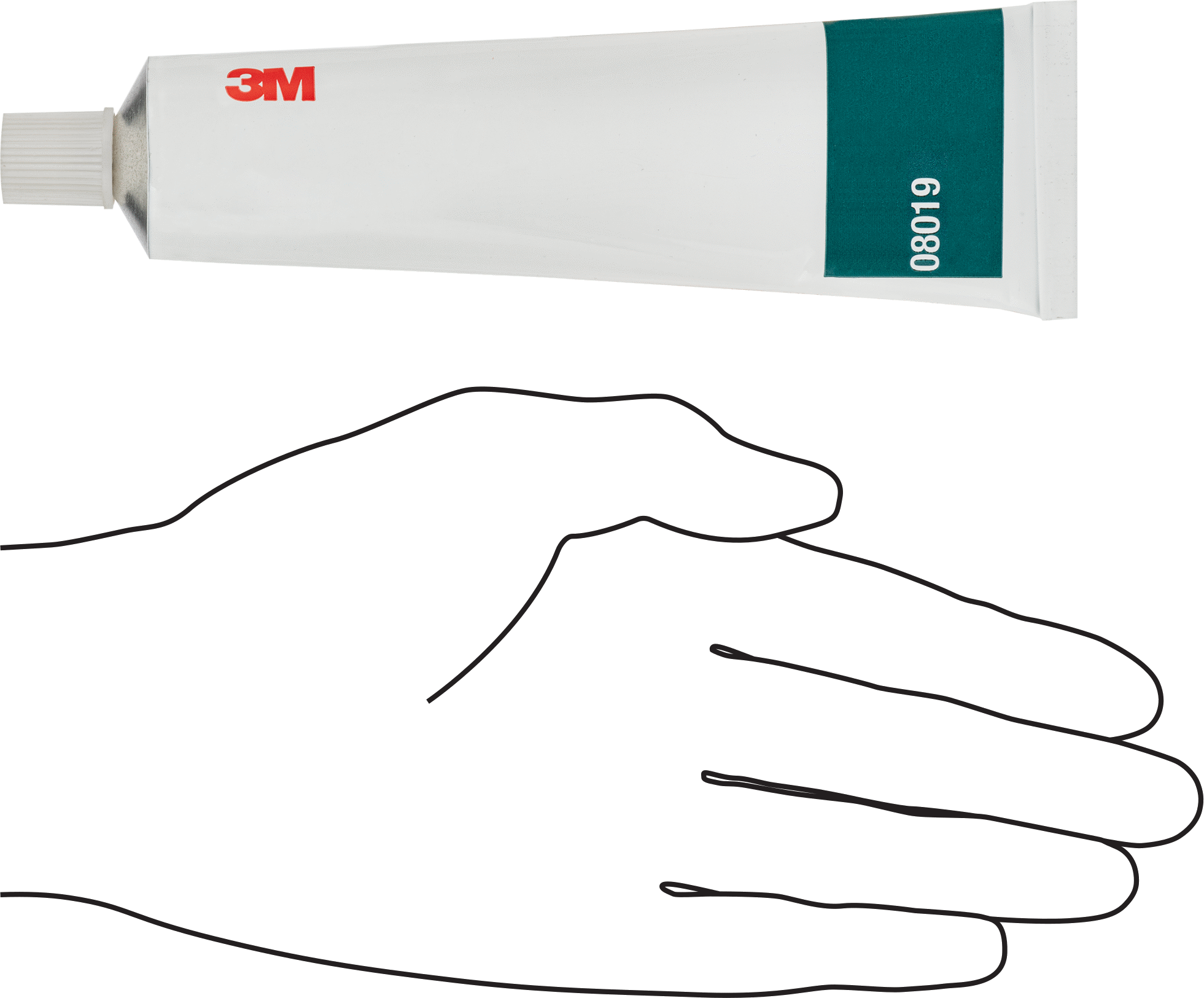 Küf Dirençli Silikon Sızdırmazlık Maddesi, 3M Model 8019, 3 FL. oz. Tüp