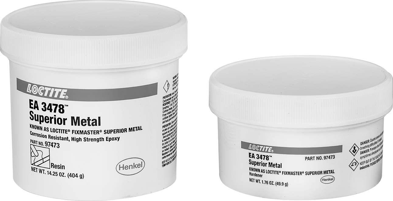 Yüzey Dolgu Maddesi, Metal için, Kimyasal Dayanıklı, Loctite® EA3478, 1 lb. Kavanoz