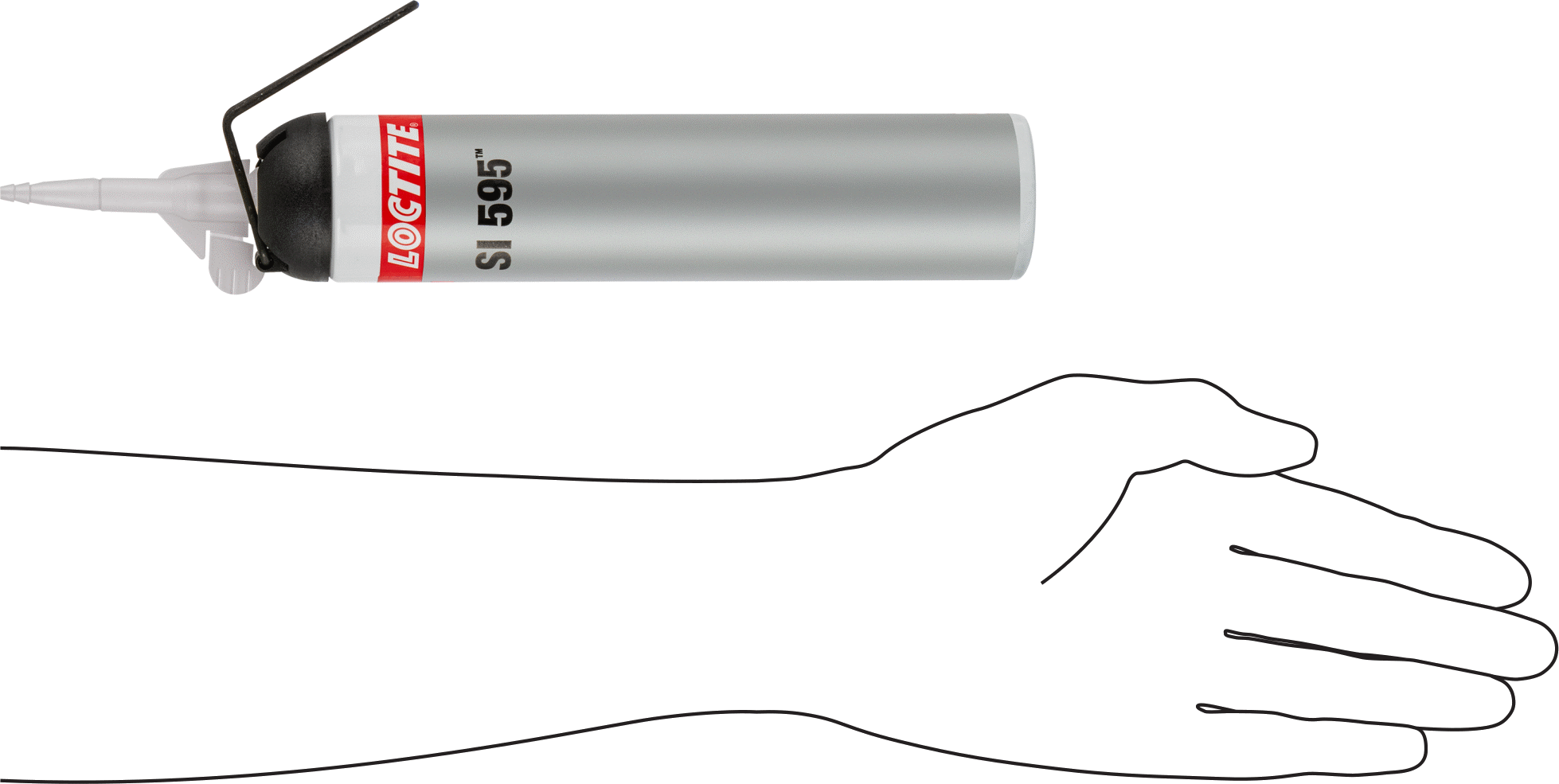 Loctite® Superflex Silikon Sızdırmazlık Maddesi, Model 595, 6,4 FL. oz. Nozullu Teneke Kutu