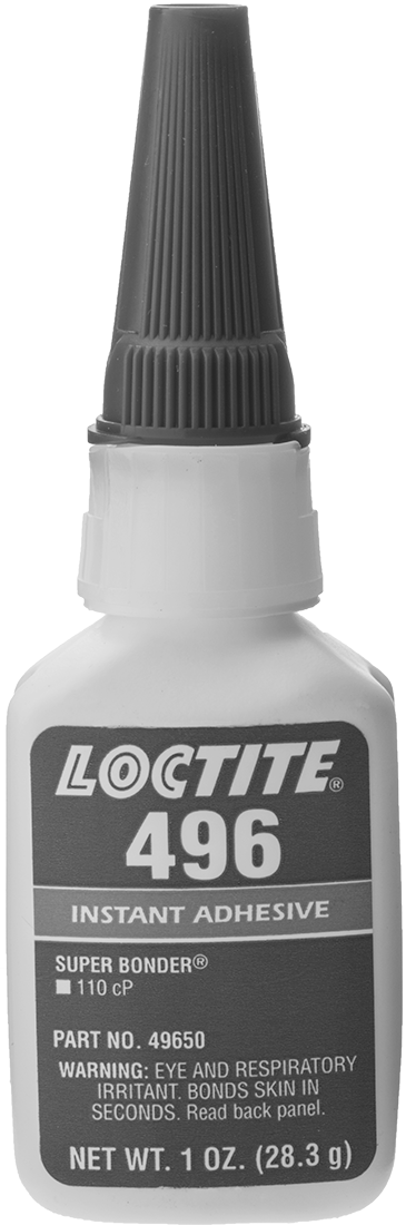 Anında Yapışan Yapıştırıcı, Loctite® 496, 1 FL. oz. Şişe